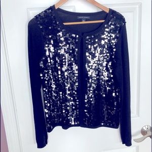 Sequined black wardrobes cardigan staple